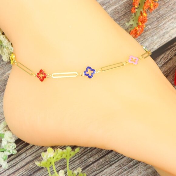 "Elegant Handmade Anklet – Delicate Jewelry for Women, MAR091466 - Picture 5 of 10